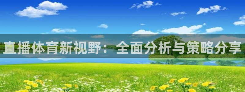 直播体育新视野：全面分析与策略分享